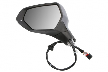 Oglinzi auto - Oglinda laterala stanga (electric, cu memorie, convex, cu incalzire, grunduit, rabatare electrica, cu semnalizator) potrivit CUPRA LEON; SEAT LEON KL dupa 2020