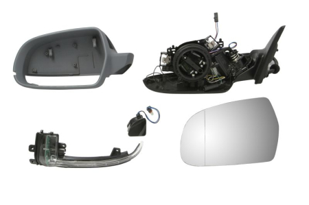 Oglinzi auto - Oglinda laterala Stanga electric Da, asferice, incalzita, carcasa, pliabil electric potrivita AUDI A5
