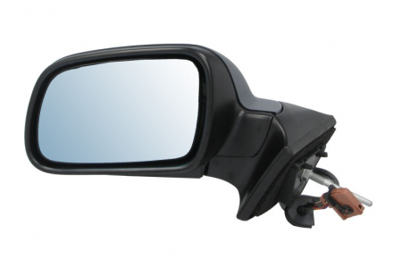 Oglinda laterala Stanga (electric Da, convexa, incalzita, albastru, captuseala, pliabil electric) potrivit PEUGEOT 407 [0]