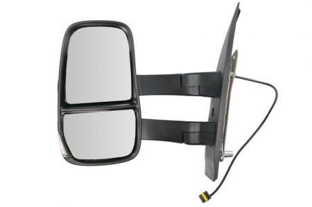 Oglinda laterala stanga (manual, convex, lunga, cu semnalizator) potrivit IVECO DAILY VI 03.14- [0]