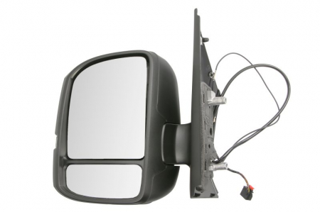 Oglinda laterala stanga (manual, convex, scurt, cu semnalizator, aerial) potrivit MAN TGE; VW CRAFTER II, GRAND CALIFORNIA 09.16- [0]