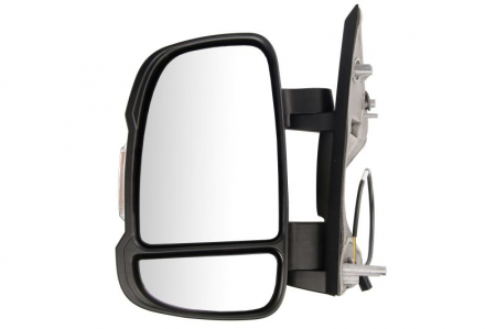 Caroserie - Oglinda laterala Stanga (manual, convexa) potrivit CITROEN JUMPER I, JUMPER II; FIAT DUCATO; PEUGEOT BOXER