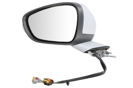 Oglinzi auto - Oglinda laterala stanga (manual, cu memorie, convex, cu incalzire, asistenta schimbare benzi, grunduit, rabatare electrica, cu semnalizator) potrivit PEUGEOT 508 I 2014-2018