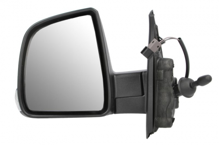 Caroserie - Oglinda laterala stanga (mecanica, convex) potrivit FIAT DOBLO II; OPEL COMBO D 09.14-12.22