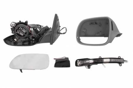 Oglinda stanga asferic, incalzita, grunduita AUDI Q7 2009-2015 [0]