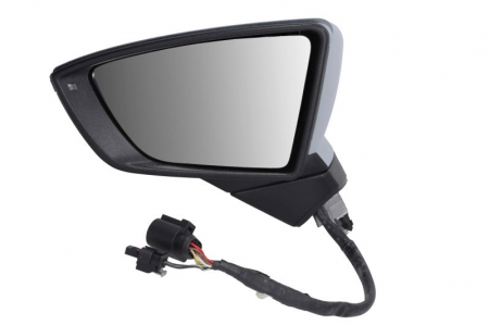 Oglinda stanga electric, convex, cu incalzire, asistent la schimbarea benzii, acoperit sub acoperire, rabatabil electric, cu semnalizator potrivit SEAT ARONA KJ, IBIZA V 6F 06.17- [0]