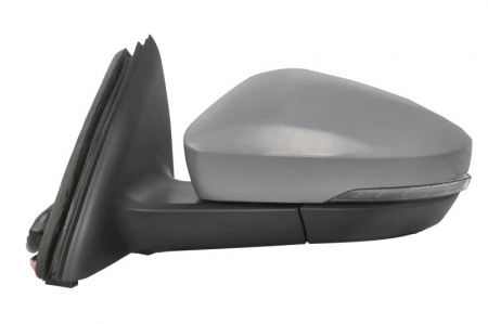 Oglinda stanga (electric, convex, cu incalzire, asistent schimbare banda, grund, rabatare electrica, cu semnalizator) potrivit SKODA OCTAVIA III 06.16-11.19 [1]