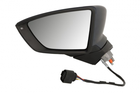 Caroserie - Oglinda stanga (electric, convex, cu incalzire, cu carcasa, cu semnalizator) potrivit SEAT LEON 5F 09.12-12.19