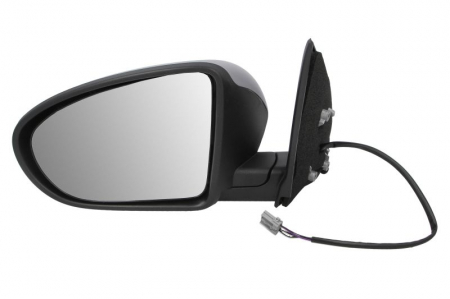 Piese Auto - Oglinda stanga (electric, convex, cu incalzire, grund) potrivit NISSAN QASHQAI I J10 2006-2014
