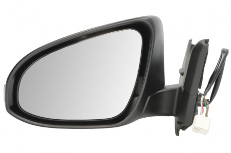 Caroserie - Oglinda stanga (electric, convex, grund, cu semnalizator) potrivit TOYOTA YARIS XP130 12.10-12.19