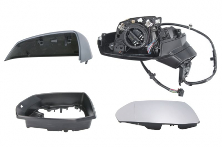 Oglinda stanga electric, cu memorie, asferic, cu incalzire, pliabil electric, cu indicator potrivit AUDI Q5 FY, Q5 FYT 01.17- [0]