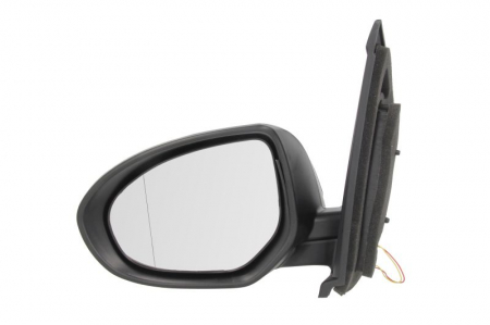Caroserie - Oglinda stanga electrica, asferic, crom, grunduita MAZDA 2 intre 2007-2015