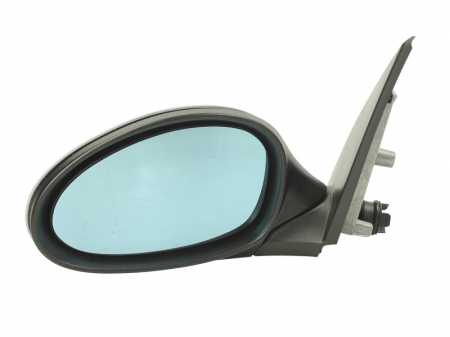 Oglinzi auto - Oglinda stanga potrivit BMW Seria 1 2003-2013 - electrica, asferic, incalzita, albastra, grunduita