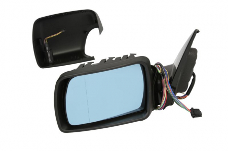 Oglinda stanga electrica, asferic, incalzita, albastra, grunduita, pliabila electric BMW X5 E53 intre 2000-2006 [0]
