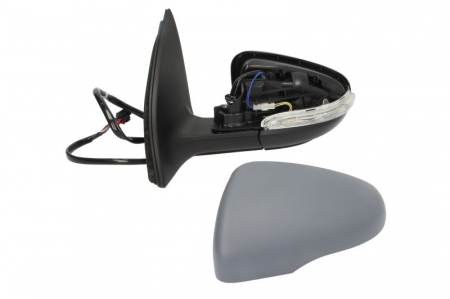 Oglinda stanga electrica, asferic, incalzita, crom, grunduita, pliabila electric VW GOLF VI intre 2008-2012 [1]