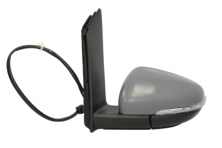 Oglinda stanga potrivit VW TOURAN 2010-2014 - electrica, asferic, incalzita, crom, grunduita [1]