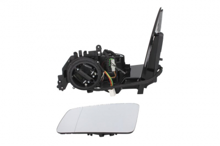 Caroserie - Oglinda stanga electrica, asferic, incalzita, crom, pliabila electrica, fara carcasa MERCEDES Clasa B W246, W242 dupa 2011