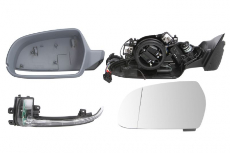 Oglinda stanga electrica, asferic, incalzita, grunduita AUDI A3 intre 2008-2012 [0]