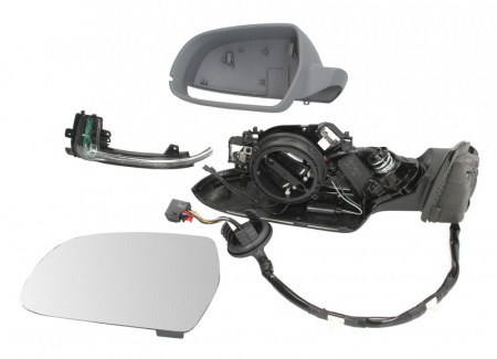 Oglinda stanga electrica, asferic, incalzita, grunduita AUDI A3 intre 2008-2012 [0]