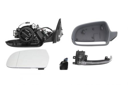 Caroserie - Oglinda stanga electrica, asferic, incalzita, grunduita AUDI A5 dupa 2007