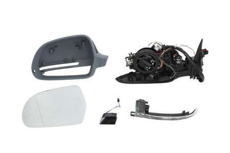 Oglinzi auto - Oglinda stanga potrivit AUDI A6, A6 ALLROAD 2008-2011 - electrica, asferic, incalzita, grunduita