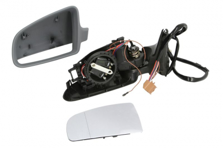 Oglinzi auto - Oglinda stanga electrica, asferic, incalzita, grunduita, pliabila electric AUDI A4 intre 2000-2008