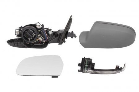 Oglinda stanga electrica, asferic, incalzita, grunduita, pliabila electric AUDI A4 intre 2011-2016 [1]