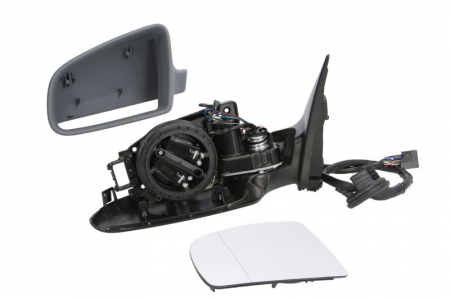 Caroserie - Oglinda stanga electrica, asferic, incalzita, grunduita, pliabila electric AUDI A6, A6 ALLROAD intre 2004-2011
