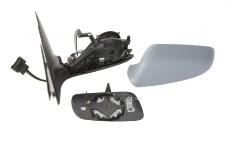 Caroserie - Oglinda stanga electrica, asferic, incalzita, grunduita SKODA FABIA intre 1999-2004