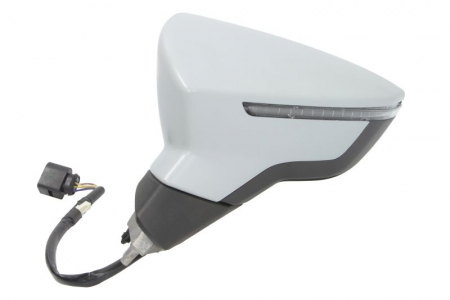 Oglinda stanga potrivit SEAT LEON, LEON SC, LEON ST dupa 2012 - electrica crom, grunduita [1]