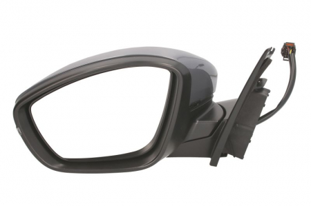 Caroserie - Oglinda stanga electrica incalzita, crom, grunduita PEUGEOT 308 II, 308 SW II dupa 2013