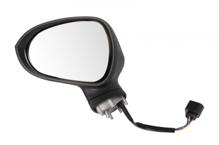 Oglinzi auto - Oglinda stanga electrica incalzita, crom, grunduita, pliabila electric SEAT LEON intre 2009-2012