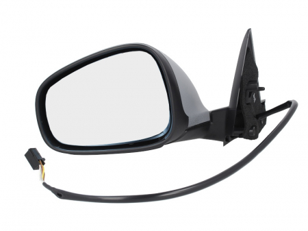 Caroserie - Oglinda stanga electrica, incalzita, grunduita, albastru, asferica ALFA MITO dupa 2008