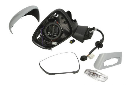 Caroserie - Oglinda stanga electrica incalzita, grunduita, pliabila electric CITROEN C4 II dupa 2009