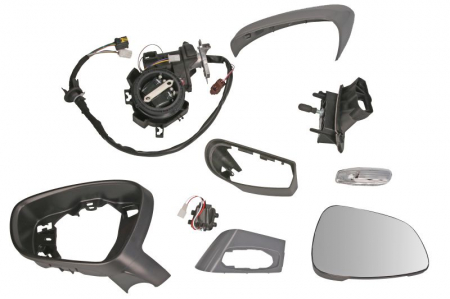 Oglinzi auto - Oglinda stanga electrica incalzita, grunduita, pliabila electric CITROEN DS4 intre 2011-2015
