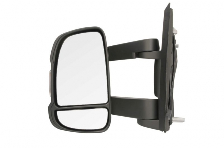 Oglinda stanga manuala crom, lung CITROEN JUMPER; FIAT DUCATO; PEUGEOT BOXER intre 2006-2014 [0]
