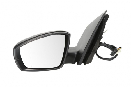 Oglinda stanga mecanica asferic, crom VW POLO intre 2009-2014 [0]