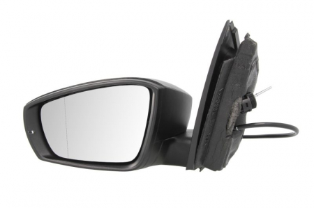 Oglinzi auto - Oglinda stanga potrivit VW POLO 2014-2017 - mecanica asferic, crom