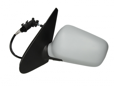 Caroserie - Oglinda stanga mecanica asferic, grunduita VW POLO intre 1994-1999