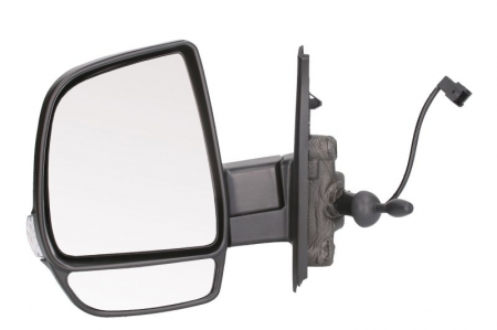 Oglinzi auto - Oglinda stanga potrivit FIAT DOBLO II OPEL COMBO D 2010-2018 - mecanica crom