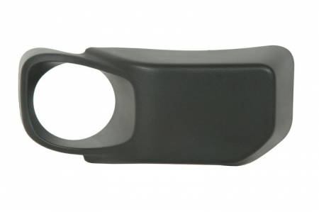 Elemente bara - Ornament bandou bara fata dreapta cu locas proiector plastic, negru potrivit JEEP WRANGLER III JK 08.10-11.17