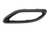 Ornament decorativ sistem evacuare partea spate Spate Stanga plastic, negru lucios potrivit MERCEDES Clasa A V177, A W177 dupa 2018 [1]