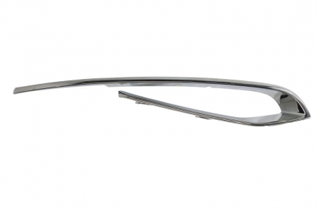 Elemente bara - Ornament grila fata Dreapta LUXURY, plastic, crom potrivit BMW Seria 5 F10, 5 F11 2009-2017