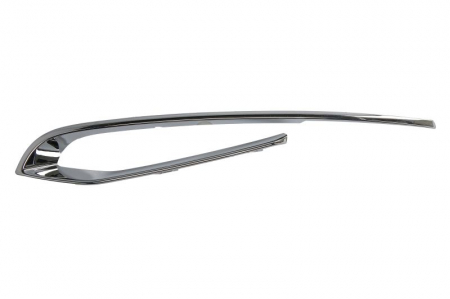 Elemente bara - Ornament grila fata Stanga LUXURY, plastic, crom potrivit BMW Seria 5 F10, 5 F11 2009-2017
