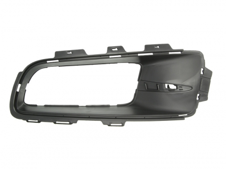 Grile - Ornament proiector bara potrivit BMW X5 2007-2010 - fata stanga cu locas proiectoare, negru