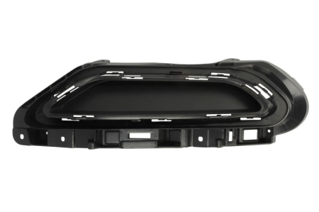 Ornament sistem evacuare spate stanga plastic, negru/crom potrivit VW PASSAT B8 08.14-01.19 [0]