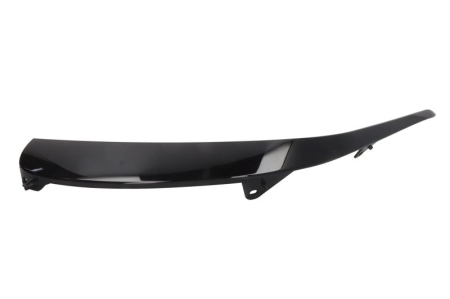 Grile - Ornanent grila fata exterior/Fata Stanga potrivit MERCEDES E-KLASA W213 2020-2023 (plastic, negru lucios, AMG STYLING)