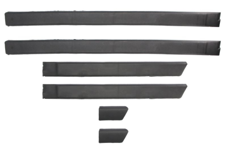Grile - Ornanent usa potrivit VW GOLF II 1983-1992 (negru, set 6 buc)
