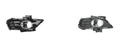 Pachet 2 potrivit FORD MONDEO dupa 2014 - grile bara fata dreapta cu locas proiectoare negru lucios/crom [0]