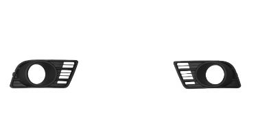 Grile - Pachet 2 grile bara fata stanga / dreapta  cu locas proiectoare plastic AUDI A6 intre 2004-2008